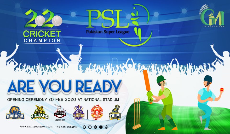 gmiitsolutions's tweet image. Welcome the much awaited and most beautiful cricket event of the year forget differences and build bridges of compassion.
#PSL5 #PSL2020 #GMIITSOLUTIONS #OnlineBusinessSolutions #Freelancer #Freelance #GrowBusiness #Pakistan