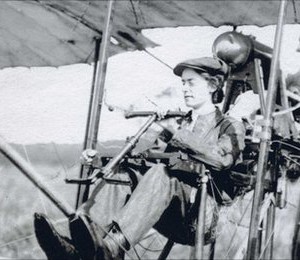 Lilian Bland. Pioneering aviator. 1878-1971. 1st woman in world to design, build & fly her own biplane; the Mayfly! "May fly, may not fly" she joked at her Co Antrim home! Also multi-talented: award-wining photographer (some of 1st colour live birds), 1 of 1st sports journalists!