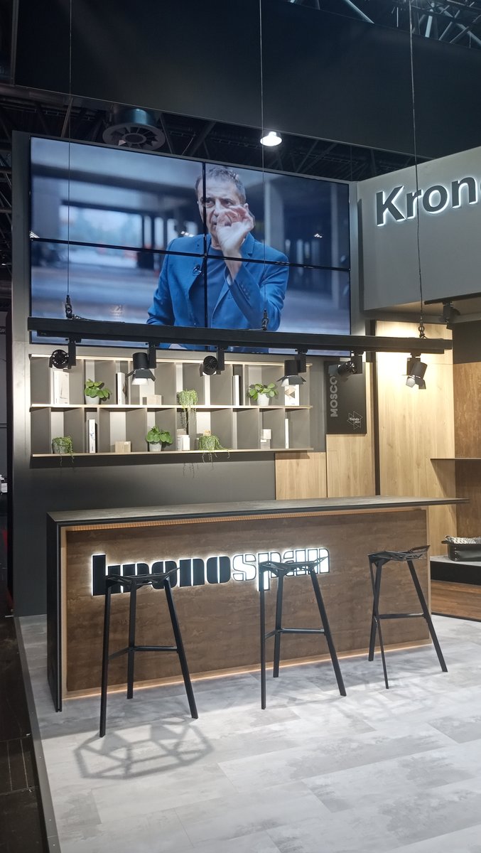 Kronospan's tweet photo. #EuroShop2020 is in full swing. Visit us to learn more about the creative possibilities of our new decors and products and how they will fit with your next project.
#Kronospan #Kronodesign #Euroshop #Trends2021 #SlimLineWorktops #DesignInspiration #InteriorInspiration https://t.co/HPzScapQm7