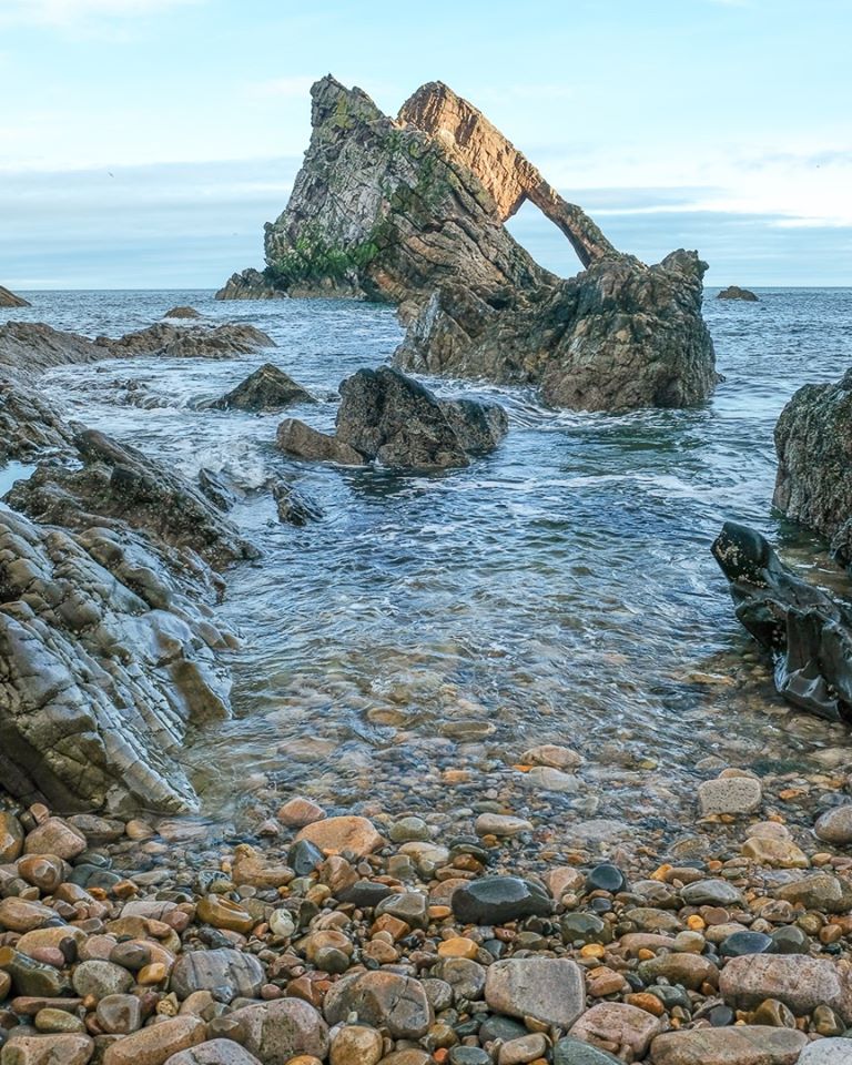 Many thanks to Jill Baxter (instagram.com/nowtsoqueer/) for allowing us to share her beautiful photo of Bow Fiddle Rock.