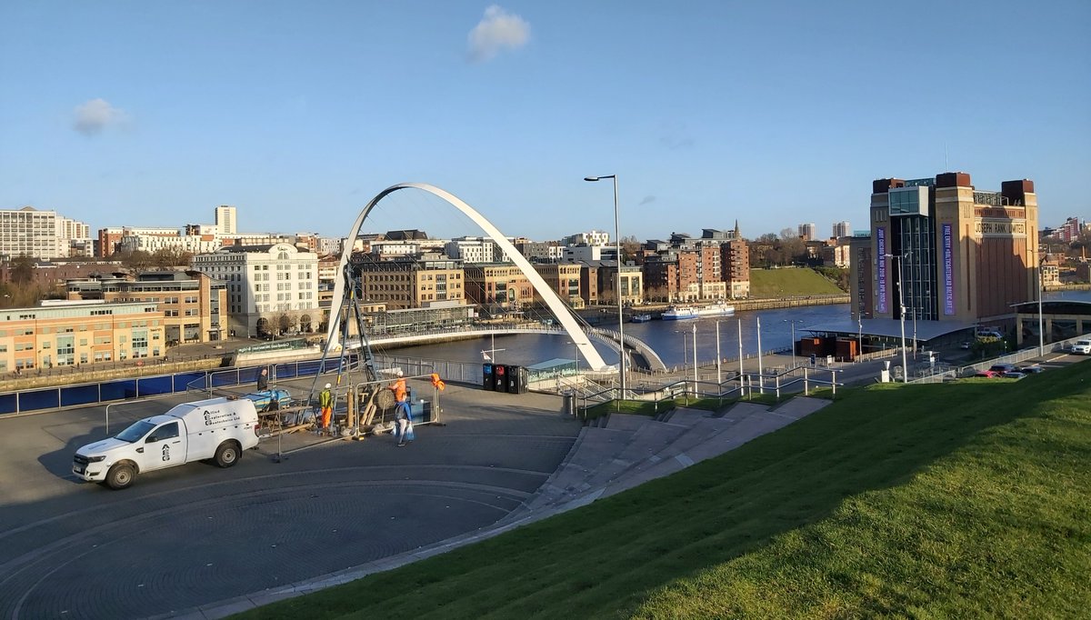 The weather has been miserable lately so here is a reminder that we do get some beautiful winter days in the #Northeast! Here we are at #Gateshead #Quays by the Millennium Bridge recently; let’s hope we get a lot more of these in the upcoming weeks! #SHEQ #geotechnical #drilling