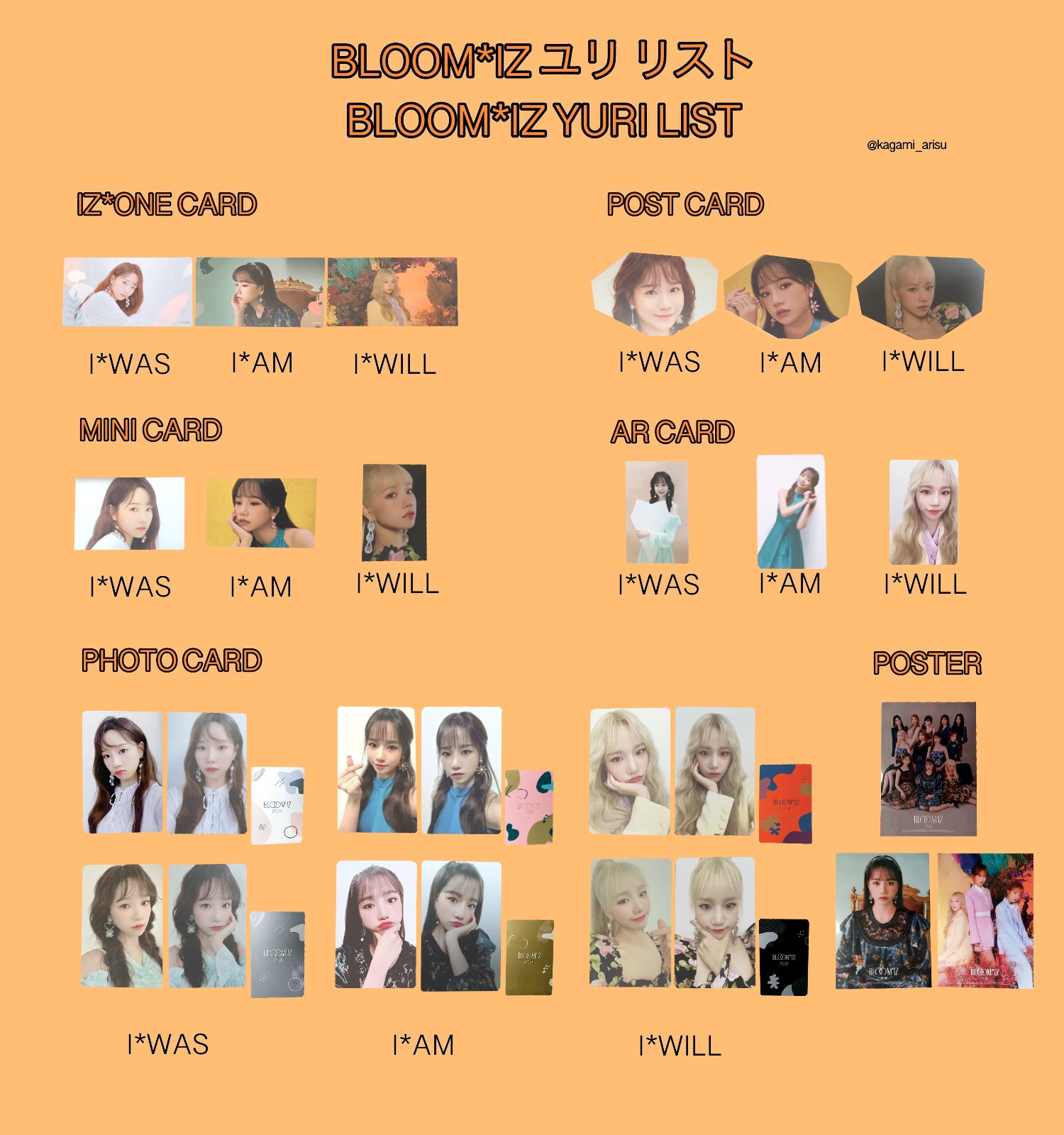 IZ*ONE チェウォン BLOOM*IZ トレカ 特典 コンプ