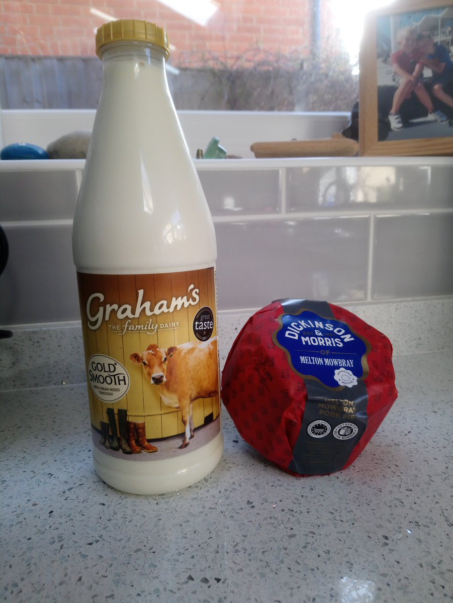 Ash (@safetyconundrum) on Twitter photo Best birthday presents on the market, produced by British #farming. #teamdairy's <a href="/GrahamsDairy/">Grahams The Family Dairy</a> gold top and the finest protected status <a href="/dickinsonmorris/">Dickinson & Morris</a> #MeltonMowbray #Pork pie! Best birthday presents on the market, produced by British #farming. #teamdairy's <a href="/GrahamsDairy/">Grahams The Family Dairy</a> gold top and the finest protected status <a href="/dickinsonmorris/">Dickinson & Morris</a> #MeltonMowbray #Pork pie!