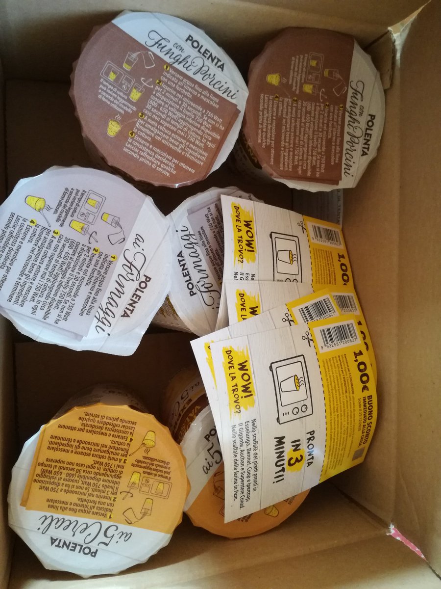 Pamyvitto1's tweet photo. Pacco arrivato😍🎉🎉🎉#polentadafavola #polentaexpress https://t.co/qyPx3kGW7z