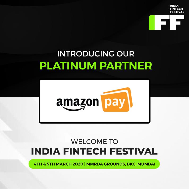 FinTechFestIn's tweet photo. Proud to present @amazonpay as one of the Platinum Partners of #IndiaFinTechFestival. https://t.co/TBBO6f0EEH