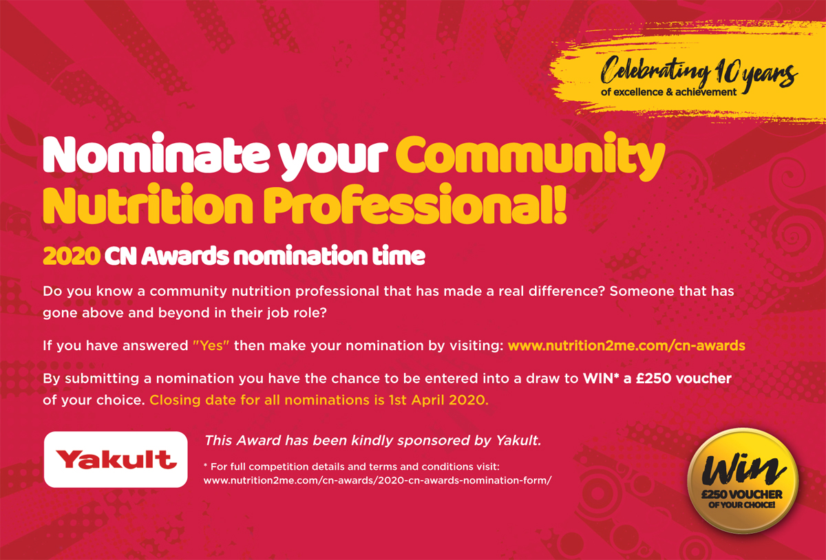 CNmagazines's tweet image. 📢Do you work with a community nutrition professional who has gone above and beyond what is expected of them in their day-to-day role? 📢

If so, nominate them: nutrition2me.com/cn-awards #communityprofessional #cnaward