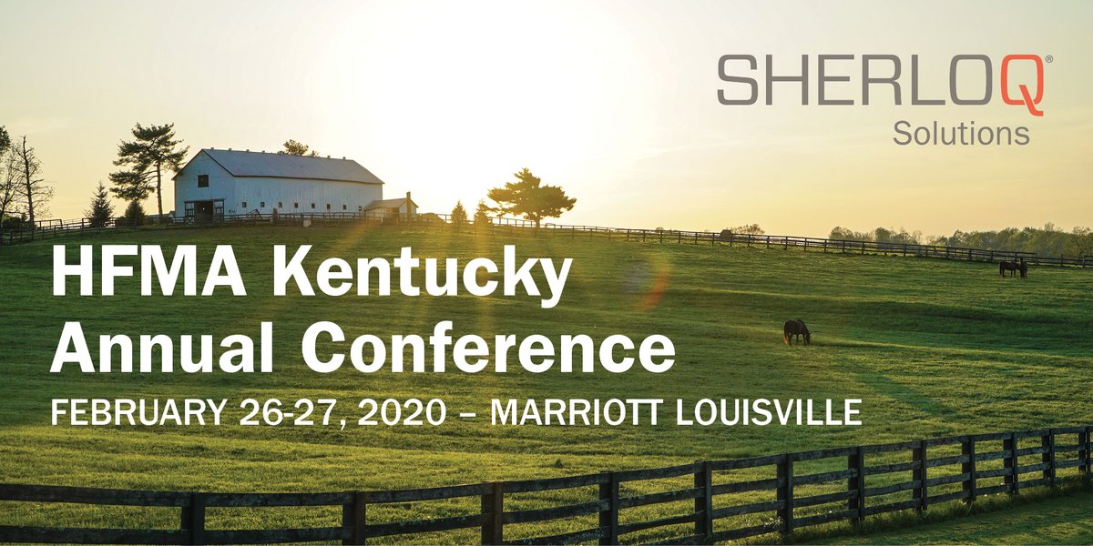 SHERLOQSolution's tweet image. Next week, you'll find us at the HFMA KY Annual Conference in Louisville. We're looking forward to hearing your RCM challenges and partnering on a solution.

#earlyout #selfpay #denials #insurancefollowup #collections
