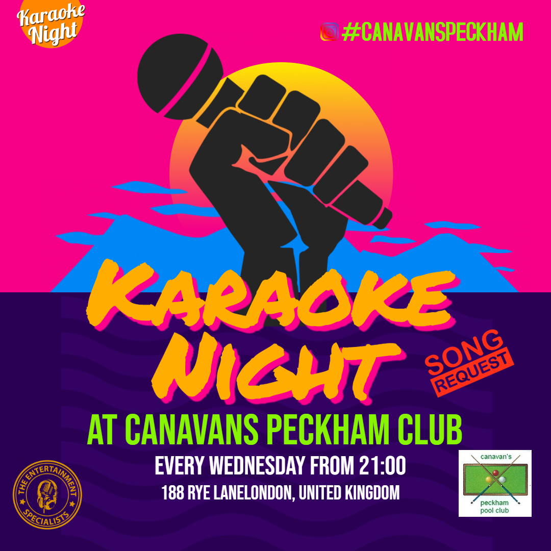 enthello's tweet image. Join DJ JD tonight at #canavans in Peckham tonight. #karaoke #london #southlondon #student #party #peckham #peckham #singer #poolclub #snooker #karaokeseven
