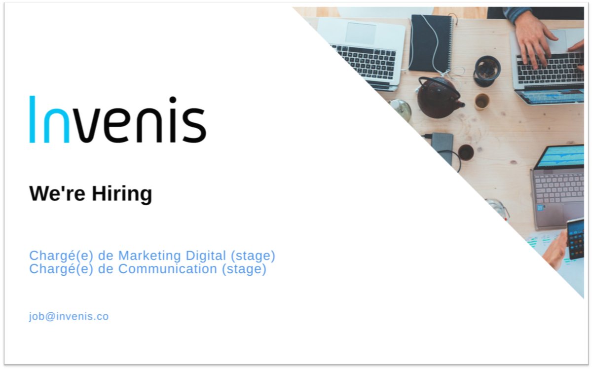 [STAGE ]Nous recherchons deux stagiaires pour rejoindre l'équipe Marketing &amp; Communication ASAP : un(e) Chargé(e) de marketing digital &amp; un(e) Chargé(e) de Communication  ! 👉bit.ly/offresdestagei… #stage #emploi #Marketingdigital #communication #startup