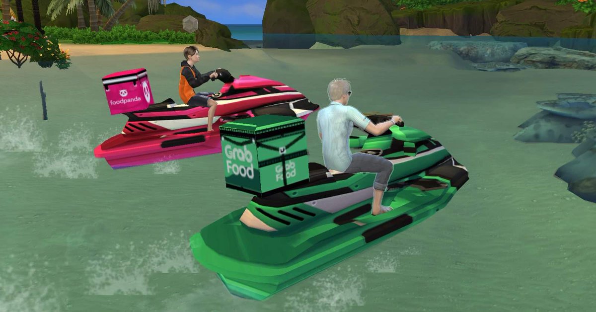 YolkHon's tweet photo. ไม่เลือกงานไม่ยากจน แง้นไปเลยลูกพ่อ #TheSims4 https://t.co/CfPGG76Hd3