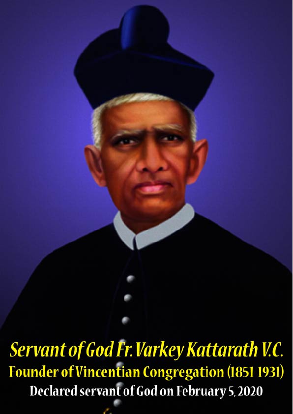 VincentianHouse's tweet photo. Fr. Varkey Kattarath, founder of the Vincentian Congregation, is on the path to sainthood He was declared Servant of God on February 5th, 2020 during a ceremony in the congregation's general house in Edappally, on the outskirts of Kochi. We give glory to God! https://t.co/0IzHKUpT2C