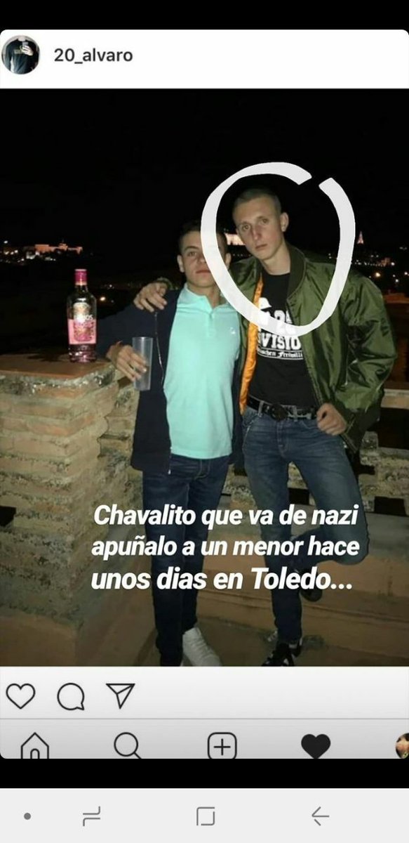 El “joven" que ha apuñalado a un chaval menor de Edad en Toledo. Como siempre blanqueando el fascismo por parte de los medios de comunicación e instituciones.