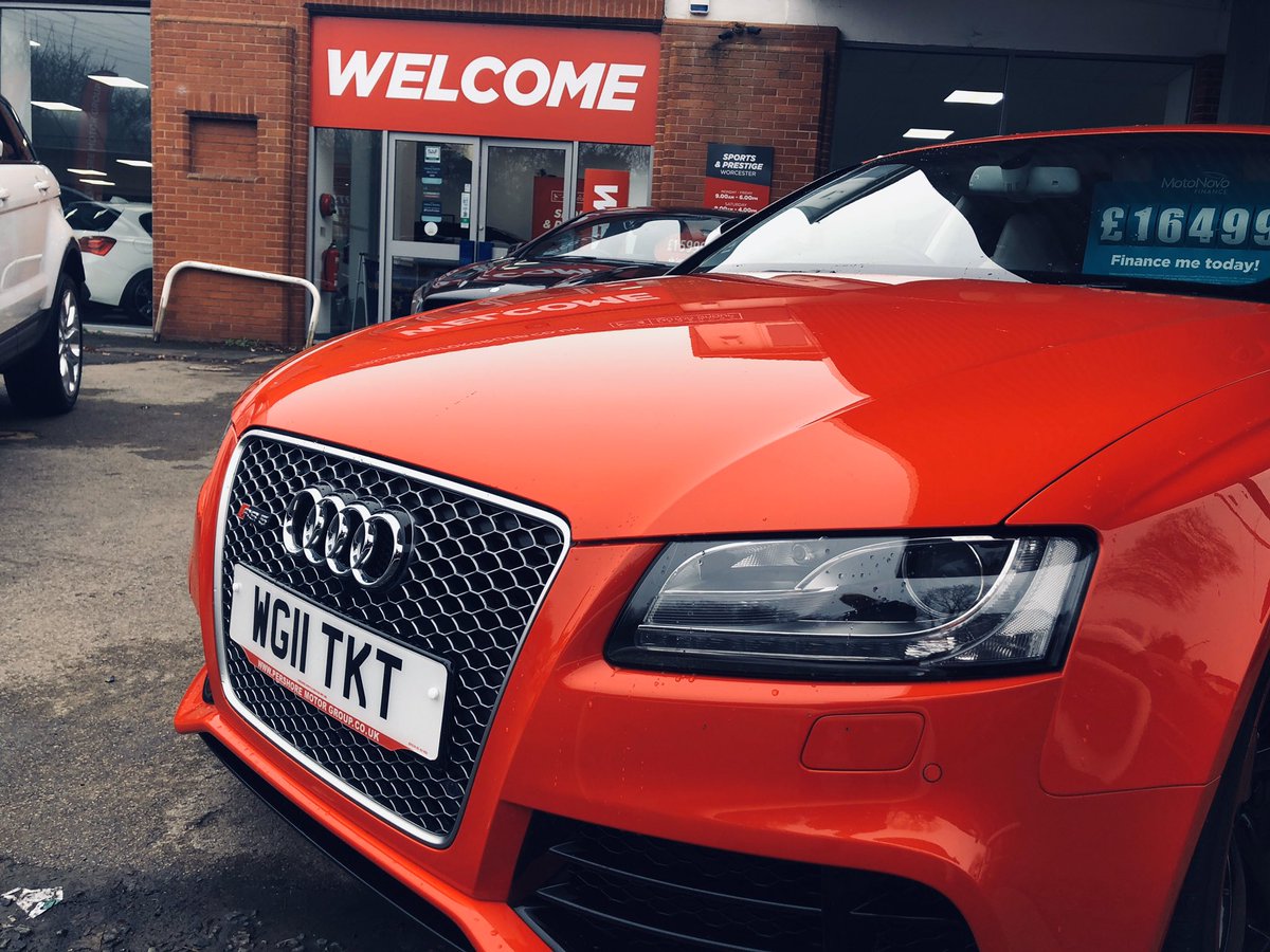 Is this a bit of you? Just arrived at Sports &amp; Prestige Worcester! #AudiRS5 #WorcestershireHour