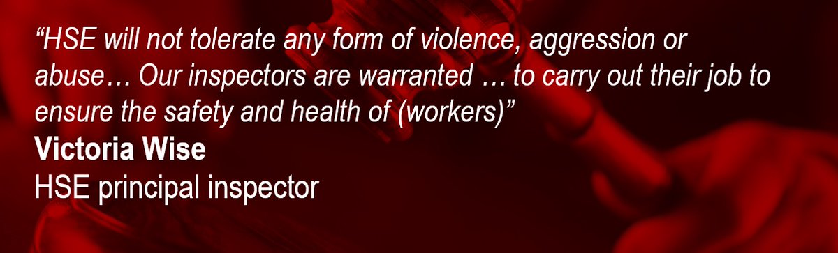 H_S_E's tweet photo. A senior HSE inspector has stressed that the organisation will not tolerate violence, aggression or abuse of its staff after a man was sentenced for a public order offence. https://t.co/K9iqP8YGPk https://t.co/0f4slVTEyW