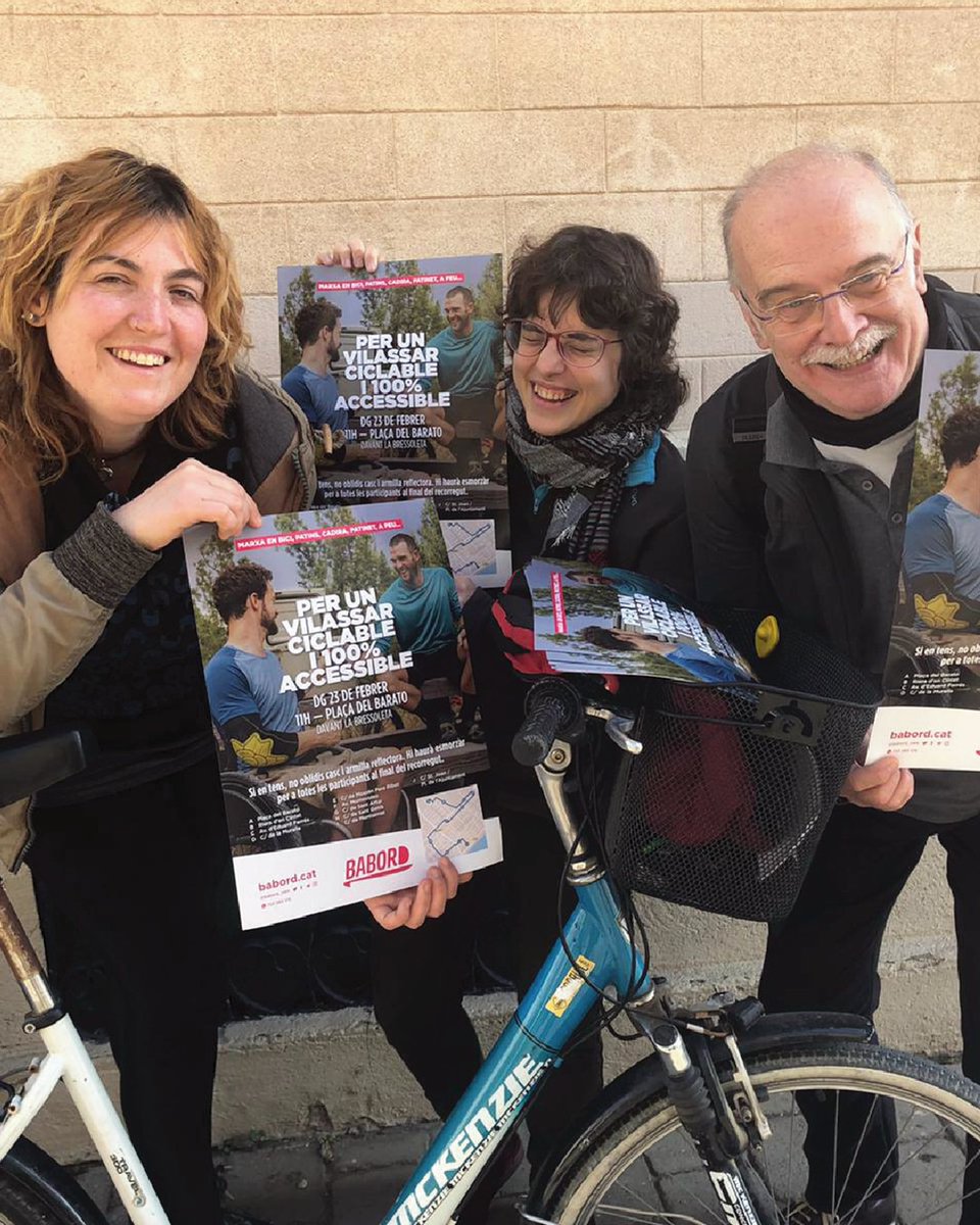 babordvdm's tweet photo. Per un #vilassardemar #ciclable i 100% #accessible, us esperem el diumenge 23 de febrer a les 11:00 a la Plaça del Barato davant la Bressoleta! https://t.co/1A6aSNUlqm