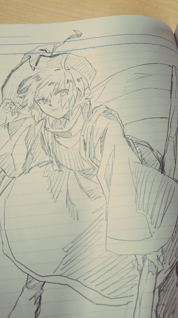 鉛筆を貰いまして。 