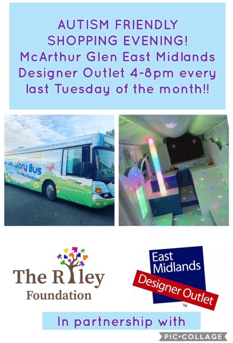 #autism friendly shopping evening at <a href="/McArthurGlenUK/">McArthurGlen UK</a> shopping outlet at East Midlands