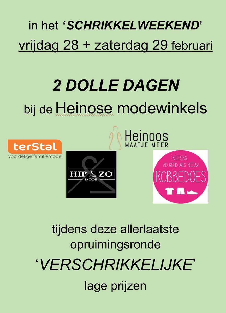 Binnenkort de 2 dolle dagen in Heino. Heino heeft het!