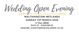 ForestVenues's tweet photo. The Walthamstow Wetlands is hosting a Wedding day open evening on Sunday 1st March 2020. @E17Wetlands 

Book now on the link below...

https://t.co/Gn4Hwfkjdx

#WeddingPlanner #weddingseason #london #bride #groom #marriage #event https://t.co/GqugoEGk4l