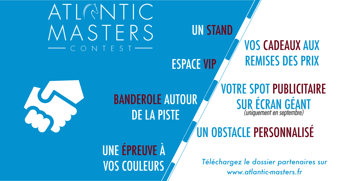 ContestMasters's tweet image. #PARTENAIRES 🤝
En devenant partenaire de l’Atlantic Masters Contest, vous pourrez augmenter votre visibilité à travers différents dispositifs de communication.

Téléchargez le dossier partenaires➡️atlantic-masters.fr/partenaires/

#AMC #Bordeaux #jumping #sport #compétition #partenaires