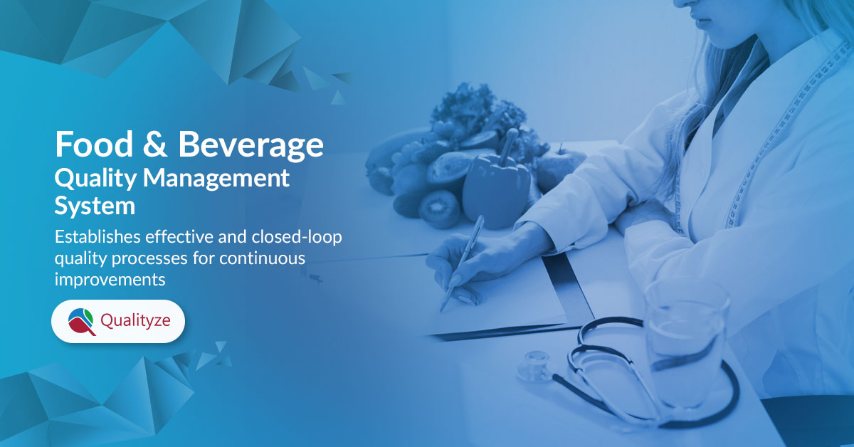 qualityze's tweet image. Qualityze EQMS Suite is a compliant quality management system for #FoodandBeverage industry to increase quality &amp;amp; reduce costs by following industry best practices &amp;amp; compliance requirements. It also facilitates a #CentralizedRepository for critical data.
 bit.ly/2SHwFwI