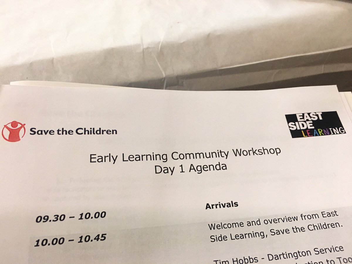 EastSidePship's tweet photo. Today @EastSide_Learn &amp; @savechildren_ni are facilitating the first Early Learning Community workshop with @DartingtonSDL Looking forward to seeing this work progress &amp; for an Early Learning Community to develop #earlyyears https://t.co/cwNhLdvpzX