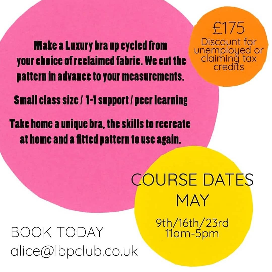 HOBTempestRose's tweet photo. Want to make your own ethical underwear? Our fabulous #BurlesqueIdolUK sponsors @aliceLBPclub are running a bra making workshop! May 9th, 11th and 23rd, £175 per person.
Email alice@lbpclub.co.uk to book your place.
#EthicalUnderwear #LittleBlackPantsClub #BraMakingWorkshop https://t.co/XUXOdveLiR