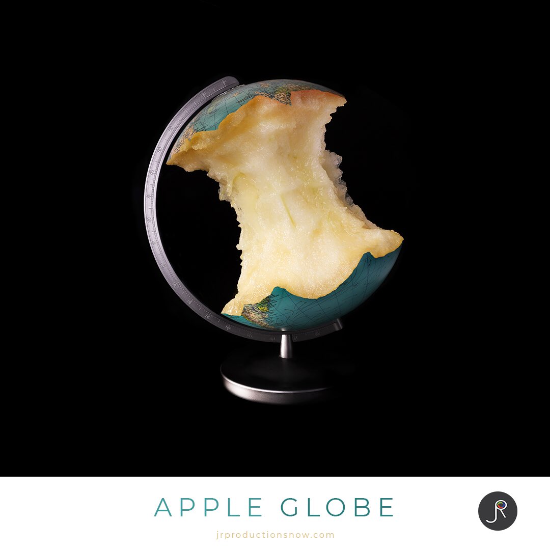 jrproductions11's tweet photo. This picture illustrates the world that is slowly being eaten by  humanity. I combined in this fine art picture an apple with a globe. Want to find out how I created this photo? Go to my Instagram account  @jrproductionsnow. #fineart #photography #photooftheday #picoftheday https://t.co/2Cc3QTbNGT