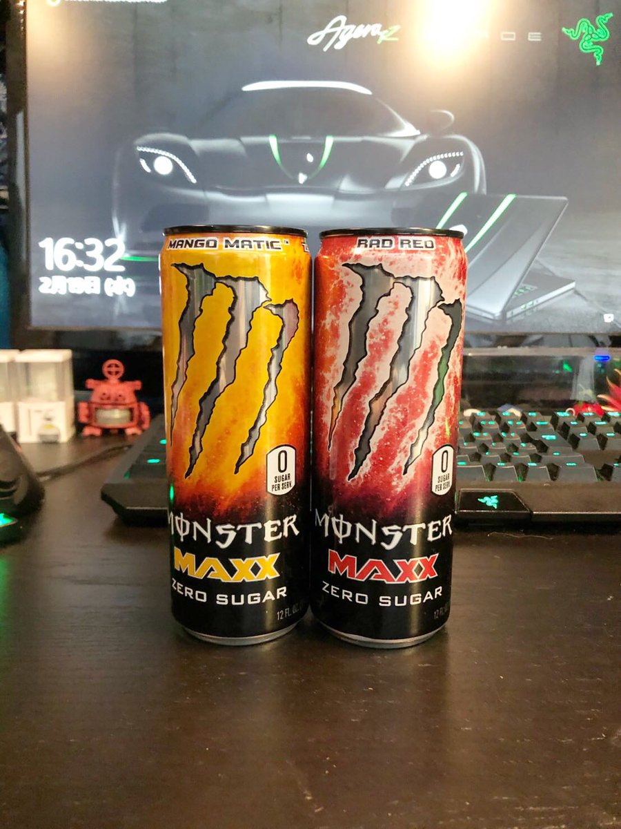 GopinDon5's tweet photo. 海外モンスターが届きました。
MonsterMAXXです。
��ズベリー(?)味と、マンゴー味です。
#MonsterEnergy 
#海外モンスター 
#海外モンスターエナジー
#モンスターエナジー
#MonsterMAXX https://t.co/wu6NN6mCEI