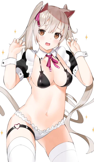 メイドねこちゃん
#創作
#オリジナル 