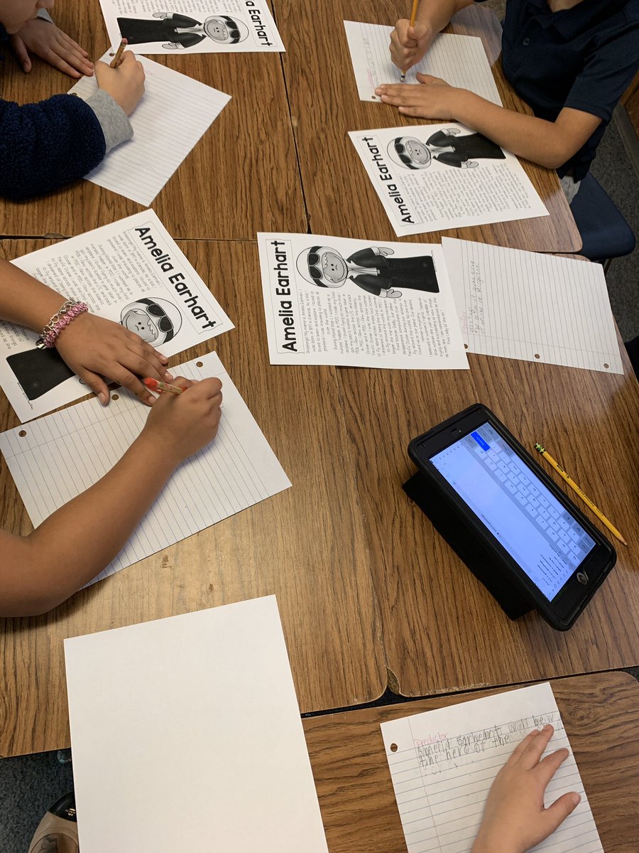 _dani_d's tweet photo. Using reciprocal teaching to learn about historical figures. @HaysSTEAMshines #SHINEhays #shineAVID https://t.co/k9Te7hBEbK