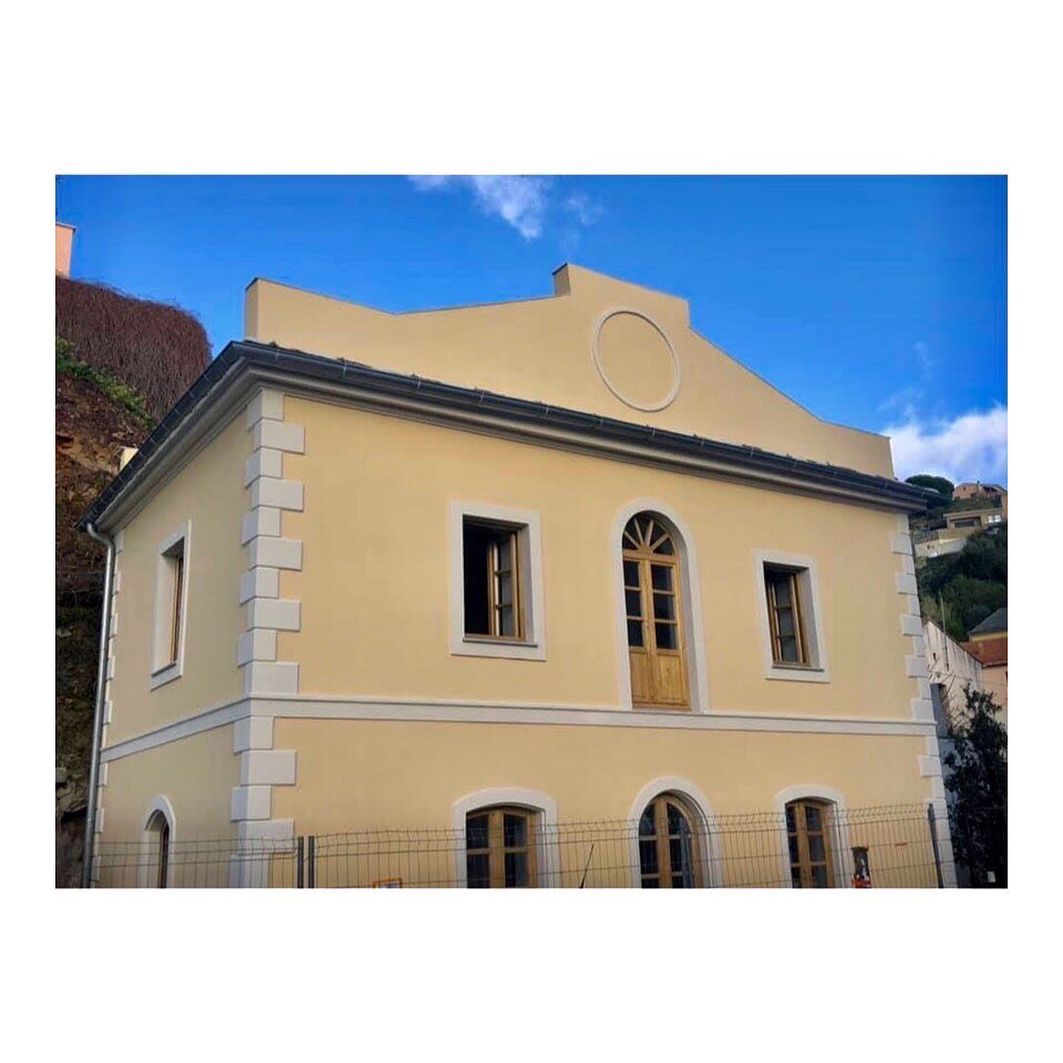 Réhabilitation del’Octroi de Bastia, Chantier en cours de finitions, Conception adp architectes.