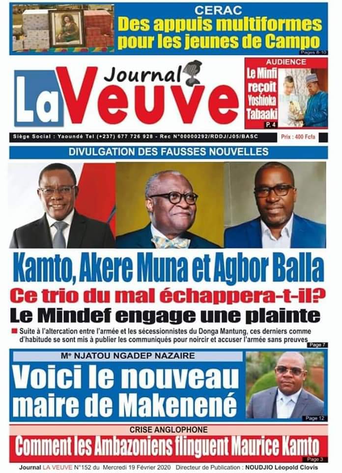 And today's "axis of evil" according to our favorite "independent" newspapers?  @AgborNkonghoF  @AkereMuna and  @KamtoOfficiel  #Cameroon  #NgarbuhMassacre  #GutterJournalism