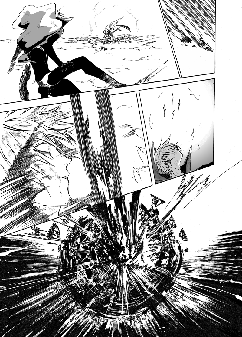 春コミもし欠席したら大変申し訳ないのですが、出席した際に出すコピ本できました～。新刊の戦闘シーン部分10ページです。よろしくお願いいたします。通販にはつきません。