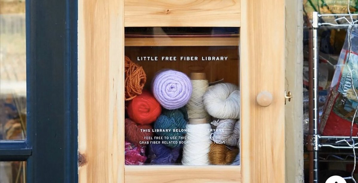 You’ve seen those “Little Free Libraries” lots of places, but here is a clever new twist on that- it’s a Little Free Fiber Library, & it’s filled with yarn 🧶! I think this is a fabulous idea! What other creative things could go in a Little Free Library? billypenn.com/2020/02/18/phi…