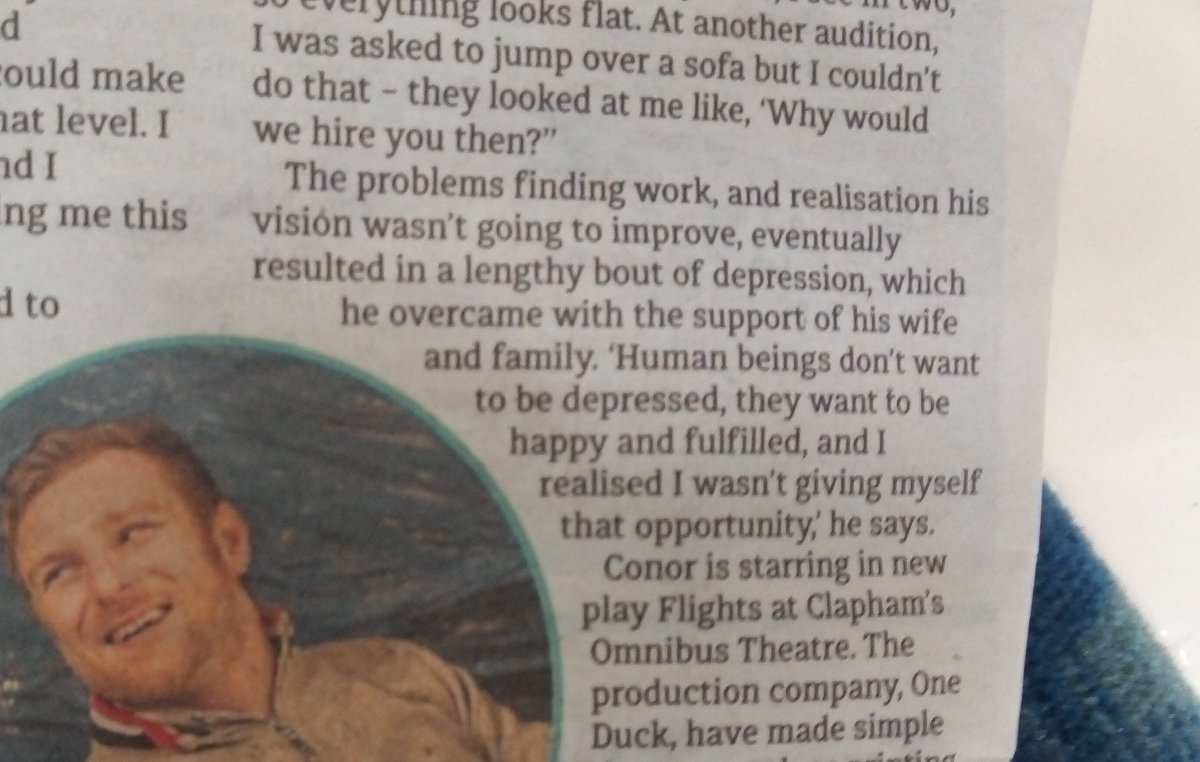 OneDuckTheatre's tweet photo. There he is now! 
Nice surprise to pick up a copy of this morning's @MetroUK and see @ConorMadd speaking about #FlightsPlay

 https://t.co/vz5owItjbf https://t.co/2tSyj2Vpdu