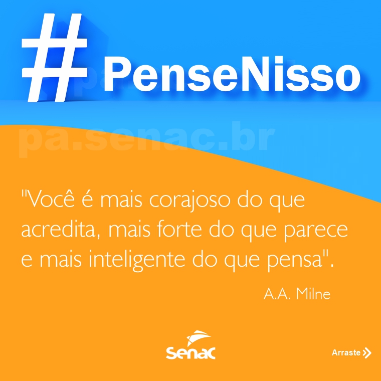 senac_pa's tweet photo. Que tal incentivar alguém hoje? Compartilhe esta mensagem com aquele seu amigo ou amiga que você sabe que é incrível. Incentivar faz bem!

#SouSenac #SenacPa #euValorizo #Conhecimento #Incentivo #Motivação #Foco https://t.co/WzBxsOPqGX