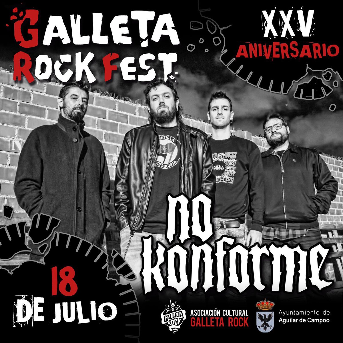 GalletaRockFest's tweet photo. El #GRF2020 está que arde 🔥 @No_Konforme , se suma a las confirmaciones de @DEF_CON_DOS y @reincidentesofi , que hicimos la semana pasada.  🎸

Si no lo habéis hecho ya, aquí tenéis el link para adquirir vuestra entrada 😎 👉🏼 https://t.co/MSMetba6b1  🛎
#AguilarDeCampoo #GRF2020 https://t.co/N3sx0uyjW0