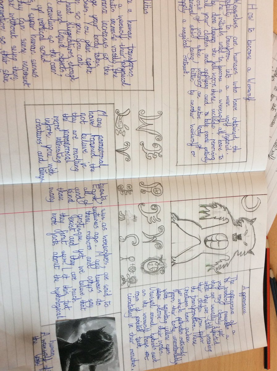 StokeHeathPS's tweet photo. Really proud of our supernatural reports in year 6. #doublespread https://t.co/0yj9q4YORX
