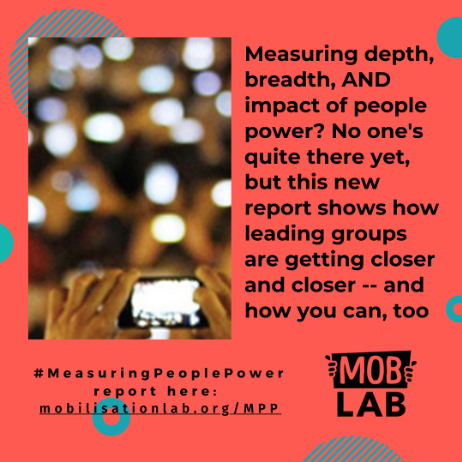 FRIDAfund's tweet photo. New #research from @mobilisationlab & 13 partners (FRIDA is one of them!) shows majority of social change orgs attempting to build + measure depth of relationships with volunteers+supporters. Check out the exec summary & full report: https://t.co/ZqHtFNqFmb #MeasuringPeoplePower https://t.co/P9xrglwKQl