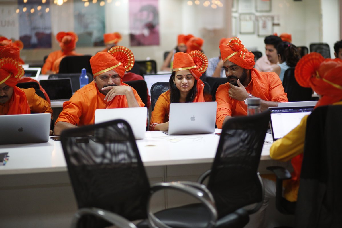 talkdInc's tweet photo. At #Talkd Pune We gathered with enthusiasm to pay tribute to the ideology that is still relevant in today's time of Chatrapati Shivaji Maharaj. An ideology encompassing a framework that breaks the shackles of slavery and teaches us to be greater than the circumstances. https://t.co/C4sPEke4mN