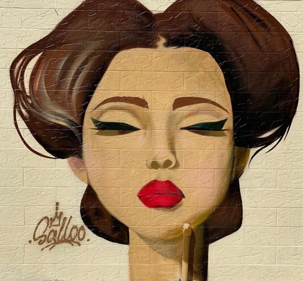 AnoudSMA's tweet photo. سالي طلال 
A talented artist who followed her passion. 
#StreetArt 
#Graffiti
#وزراة_الثقافة
#عام_الخط_العربي_2020 https://t.co/iVIHiHf2Ie