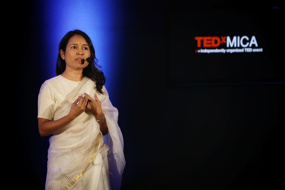 MICA_Ahmedabad's tweet photo. This year @tedxmica made us witness 15 speakers talk about topics like neuroscience, filmmaking, animation, advocacy and much more. #thenextpage was a wholesome experience as well as a great opportunity to broaden our perspectives.
#TEDTalk #LifeAtMICA #perspective https://t.co/O0aAJ7vncE