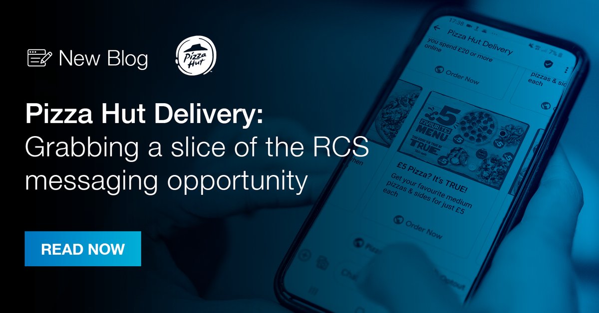 webex_cpaas's tweet photo. Want to know how @pizzahutdeliver saw improved customer engagement and transaction rates for their promotional campaigns and offers? 

Using #RCS, of course! 

Read the blog here: https://t.co/qhsvky7HnK

#mobilemarketing #pizzahut #CX #customerengagement https://t.co/BsJywVkllK
