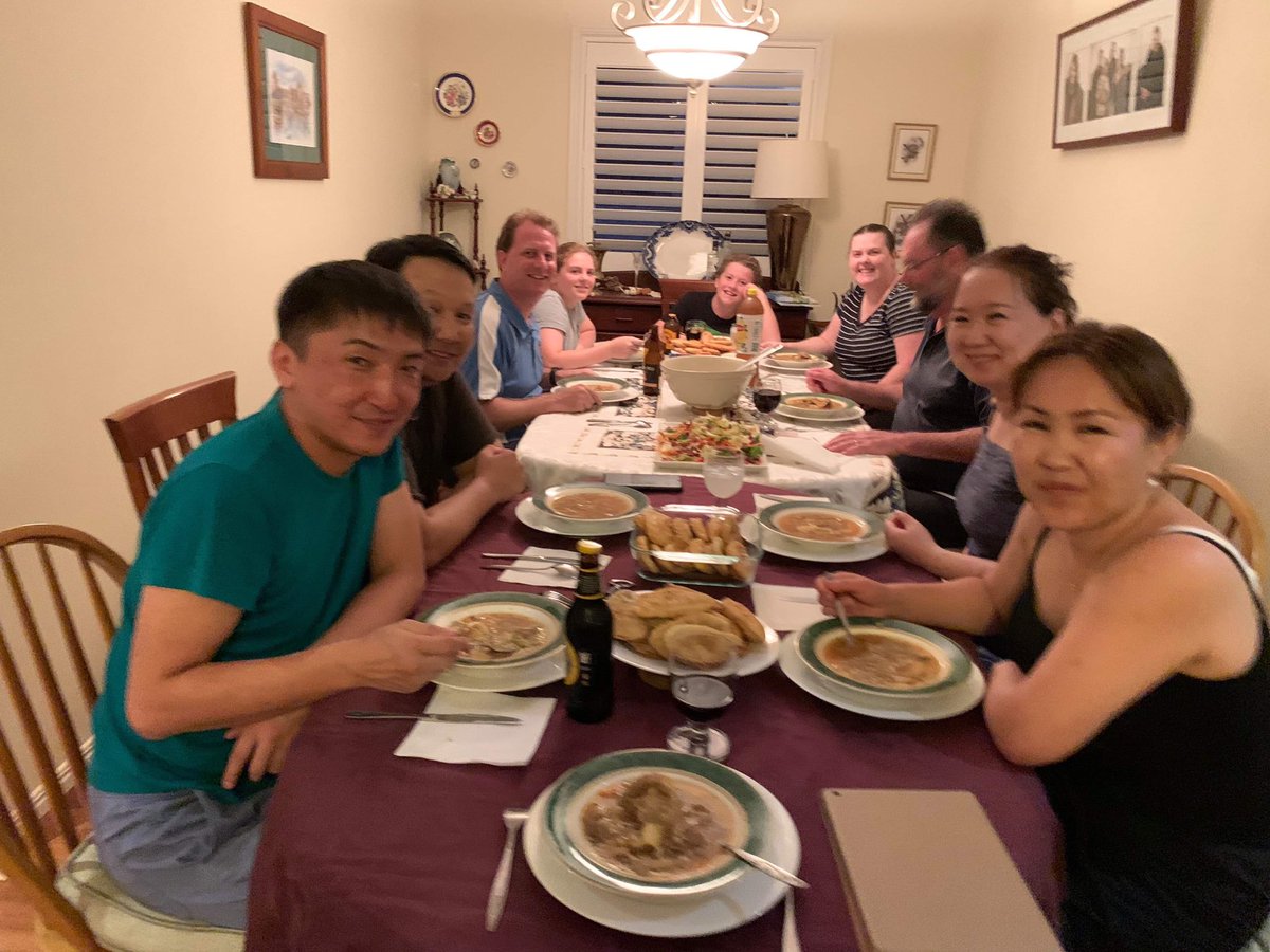 DuncanMcConnel1's tweet photo. Farewell dinner for our #Mongolian Delegation tonight. What an amazing surprise to be presented with this certificate from the Mongolian Emergency Medical Society recognizing our #roadsidetonationwide  project. Planning already underway for 2020 and beyond. https://t.co/SFhtq6m6rJ
