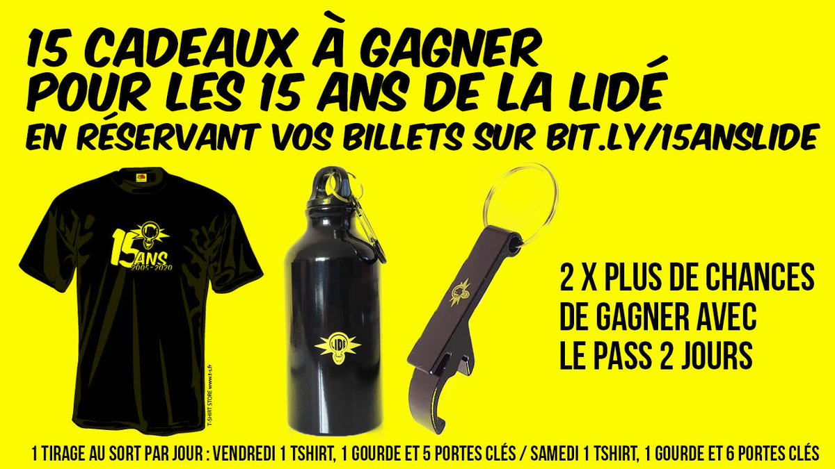 LIDEdeCergy's tweet photo. @DrolesMadaires Qui dit anniversaire, dit cadeaux !
Tentez de gagner un des 15 lots mis en jeu en réservant vos places sur https://t.co/t6ivdQxDy3
Chaque place payante achetée vous fait participer au tirage au sort.
Avec le pass 2 jours vous avez 2 fois plus de chances de gagner ! https://t.co/B239vsoR6t