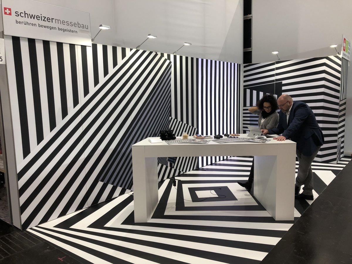 smb_ag's tweet photo. Unser Messestand an der EuroShop in Düsseldorf. Die Messe findet noch heute und morgen statt. 

#schweizermessebau #euroshop #messestand #messeauftritt #messedüsseldorf #düsseldorf #design https://t.co/j9saMRKAfE