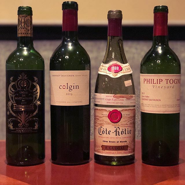 pizzasomm's tweet photo. Tuesday night gems. 1980 E. Guigal was the stunner of the night, still throwing punches after 40 years with olives, sweet dark fruit, and savory amaro spice.
.
.
.
#tuesdaynight #wine #rhônewine #napavalley #bordeaux #côterôtie #redwine #cabernetsauvignon #syrah https://t.co/dl7e4YxQxN