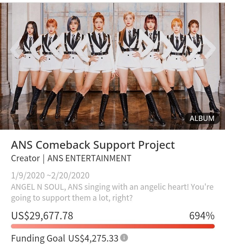 ansteambr's tweet photo. β¨ MAKESTAR β #ANS jΓ‘ atingiu 694% da sua meta no projeto de suporte no site Makestar. π
π https://t.co/NQOdfxHqqO
β’ #AngelNSoul #μμ΄μμμ€ #AreYouReadyforANS #ANScomeback #SupportProject #Makestar https://t.co/PwOUhBZJN5