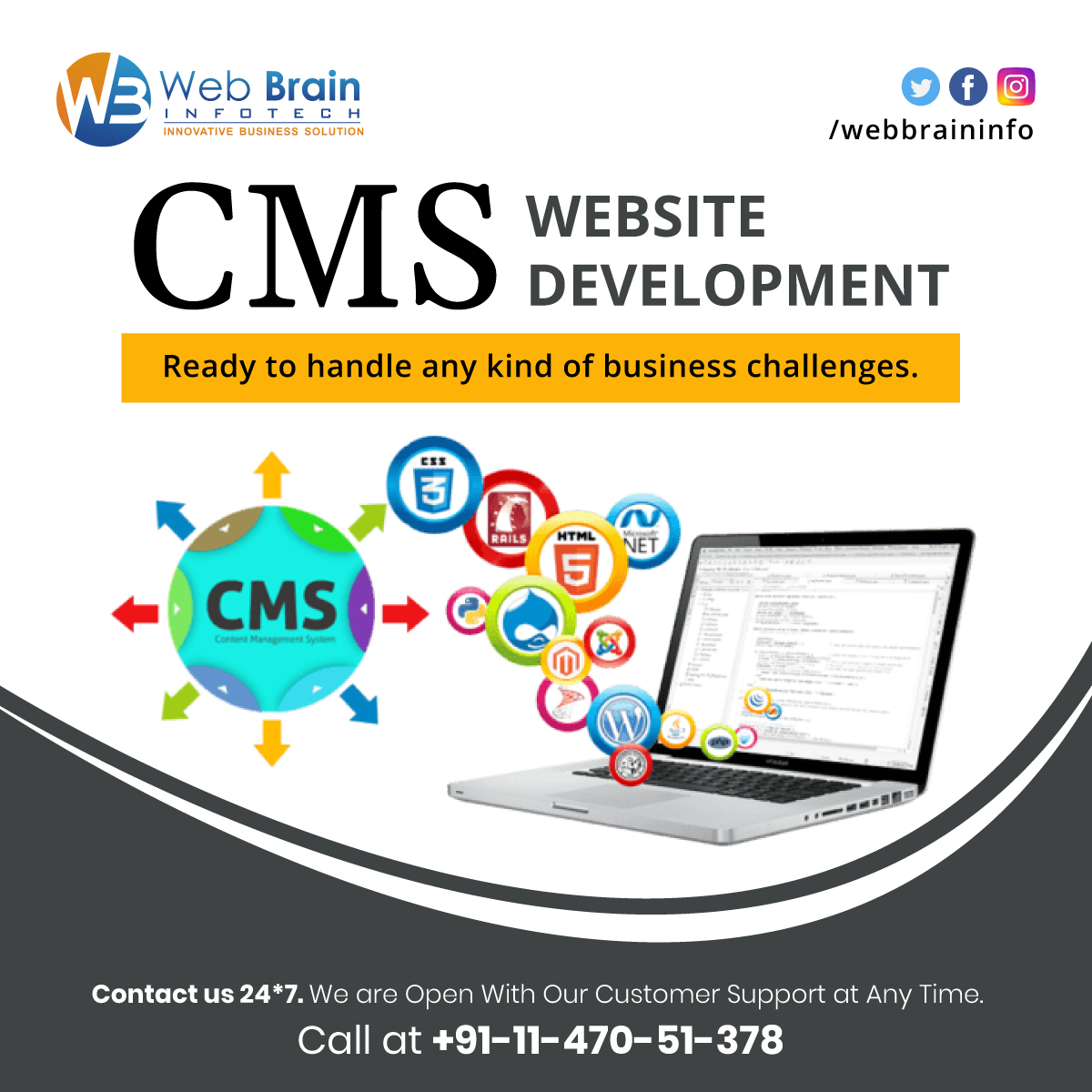 RAHUL__92's tweet image. We have experienced #CMSdevelopers to work on all major #ContentManagementSystems like #Joomla, #WordPress, #Drupal, #osCommerce, #DotNetNuke and #Pligg #CMS. We have 10+ Yrs experience.
For any inquiry Call/WhatsApp us at +91-7827742414
webbraininfotech.com/cms-website-de…
#CMSDeveloper